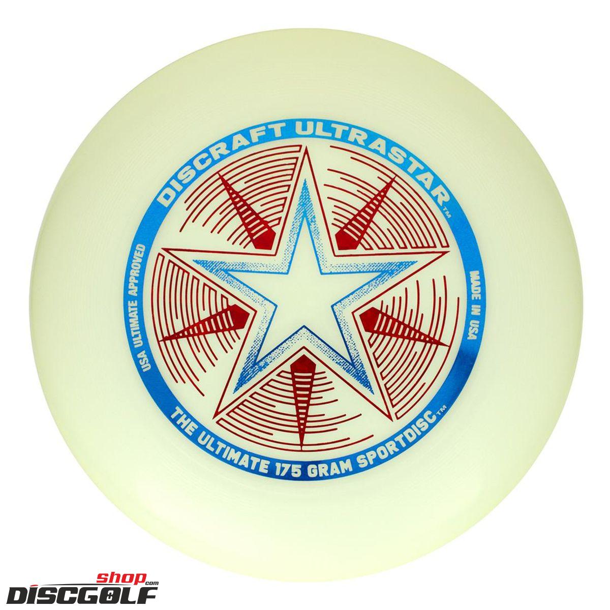 Discraft UltraStar Bílá-fosforová/Whine-glow (discgolf)