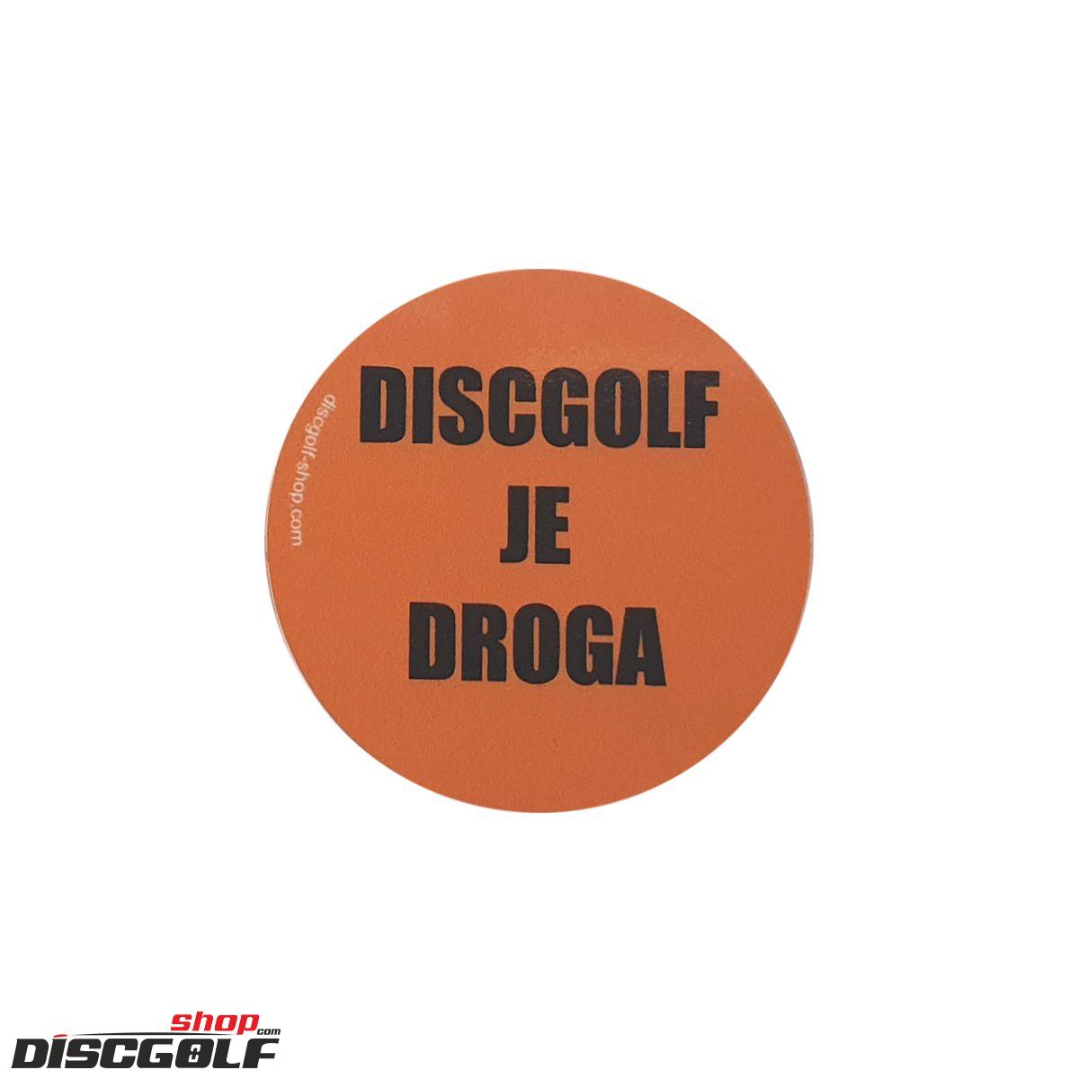 Samolepka "Discgolf je droga" (discgolf)