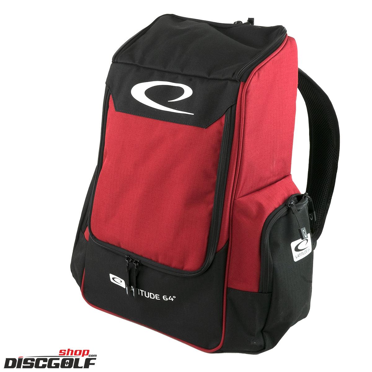 Latitude 64º Core Backpack V.3 - Černo-červená/Black-rave-red (discgolf)