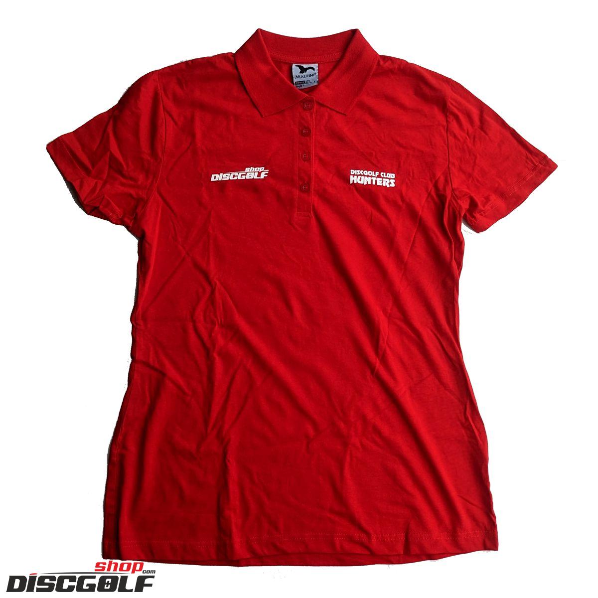 Discgolf-Shop.com Tričko dámské s límečkem "Hunters" Červená/Red