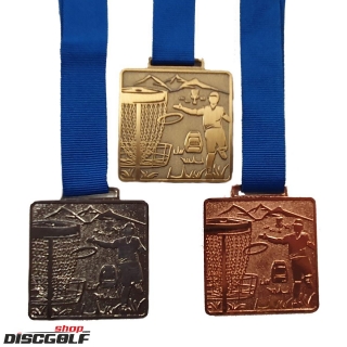 Sada Medailí Kov "Hráč a koš" (discgolf)