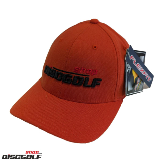 Discgolf-Shop.com Kšiltovka Flexfit 3D LOGO Oranžová/Orange L/XL (discgolf)