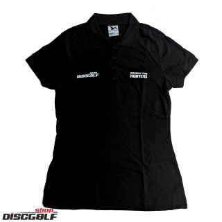 Discgolf-Shop.com Tričko dámské s límečkem "Hunters" Černá/Black